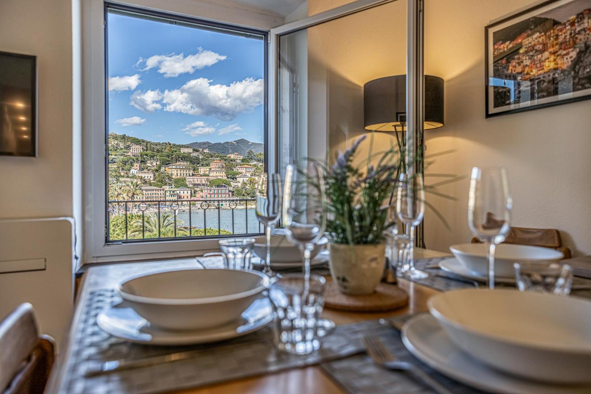 Cozy Apartment - Relax E Vista Mare Da Sogno Санта-Маргерита-Лигуре Экстерьер фото